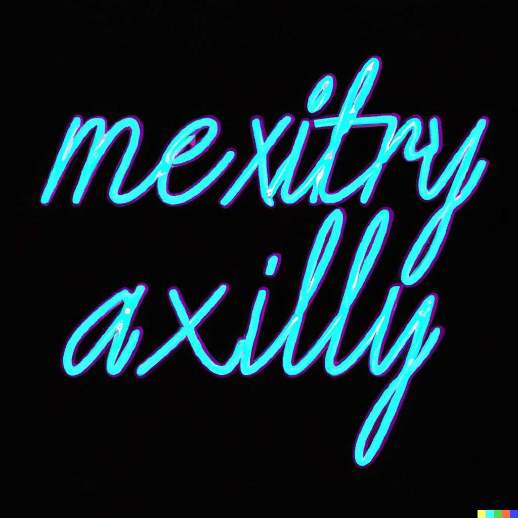 a representation of anxiety, neon art